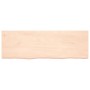 Ripiano a Parete 180x60x(2-4) cm Massello Rovere Non Trattato