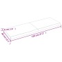 Ripiano Muro Marrone 120x40x(2-4) cm Massello Rovere Trattato