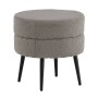 Venture Home Pouf Pot 40x40x40 cm Pelliccia Nero e Grigio