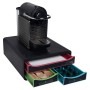 Exacompta Set da Scrivania con 3 Cassetti Small-Box Black Office Nero