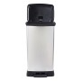 Curver Pattumiera a Pedale Deco Rettangolare 50 L Argento
