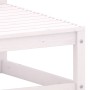 Set Divani da Giardino 2 pz Cuscini Legno Massello Pino Bianco