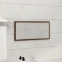 Set Mobili da Bagno 2 pz Rovere Marrone in Legno Multistrato