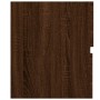 Set Mobili da Bagno 2 pz Rovere Marrone in Legno Multistrato