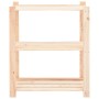 Scaffali a 3 Livelli 10 pz 80x38x90 cm in Massello Pino 150 kg