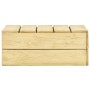 Set Divani da Giardino 3 pz in Legno di Pino Impregnato