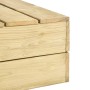 Set Divani da Giardino 3 pz in Legno di Pino Impregnato