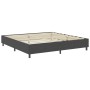 Letto a Molle Grigio Scuro in Tessuto 200x200 cm