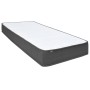 Letto a Molle Grigio Scuro in Tessuto 200x200 cm