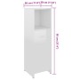 Set Mobili da Bagno 3 pz Bianco Lucido in Truciolato