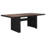 Set da Pranzo da Giardino 7 pz in Polyrattan Nero