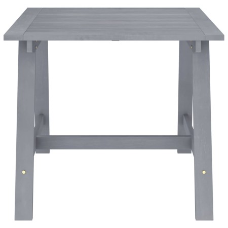 Set da Pranzo da Giardino 3 pz Legno Massello di Acacia Grigio