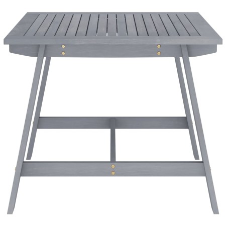 Set da Pranzo da Giardino 3 pz Legno Massello di Acacia Grigio