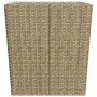 Set Bistrot da Giardino 3 pz Polyrattan e Vetro Temperato Beige