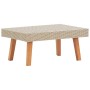 Set Divani da Giardino 2 pz con Cuscini in Polyrattan Beige