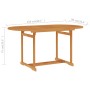 Set da Pranzo da Giardino 5 pz con Cuscini in Legno di Teak