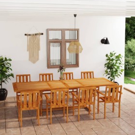 Set da Pranzo 9 pz in Legno Massello di Teak