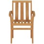 Set da Pranzo da Giardino 7 pz in Legno Massello di Teak