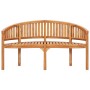 Set Salotto da Giardino 5 pz Design Curvo in Massello di Teak