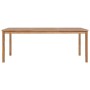 Set da Pranzo per Esterni 9 pz in Legno Massello di Teak