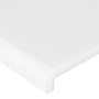 Testiera a LED Bianca 93x16x78/88 cm in Similpelle