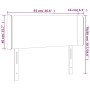 Testiera a LED Bianca 93x16x78/88 cm in Similpelle