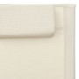 Lettini Prendisole in Textilene 2 pz Crema e Grigio