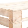 Divano Angolare da Giardino su Pallet Legno di Pino Impregnato