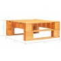 Set Divani in Pallet con Cuscini 6 pz in Pino Impregnato Miele