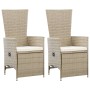 Set Mobili da Pranzo per Giardino 5 pz Beige