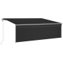 Tenda Automatica con Parasole Sensore Vento e LED 4x3 Antracite