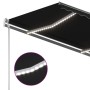 Tenda da Sole Retrattile Manuale con LED 300x250 cm Antracite