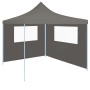 Parete con Finestre per Gazebo 4x2 m Antracite