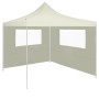 Parete con Finestre per Gazebo 4x2 m Crema