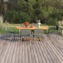 Set Mobili da Pranzo da Giardino 7 pz in Polyrattan Antracite