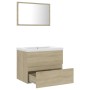 Set Mobili da Bagno Rovere Sonoma in Truciolato