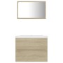 Set Mobili da Bagno Rovere Sonoma in Truciolato