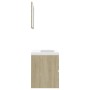 Set Mobili da Bagno Rovere Sonoma in Truciolato