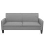 Divano a 3 Posti 180x65x76 cm Grigio Chiaro