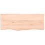 Piano per Tavolo 100x40x(2-4)cm in Rovere Massello Non Trattato