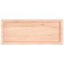 Piano per Tavolo 100x40x(2-4)cm in Rovere Massello Non Trattato