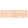 Piano per Tavolo 220x60x(2-4)cm in Rovere Massello Non Trattato