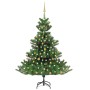 Albero Natale Artificiale Abete Nordmann LED Palline Verde180cm