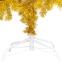 Albero di Natale Preilluminato con Palline Oro 240 cm PET