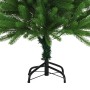 Albero di Natale Preilluminato con Palline Verde 120 cm