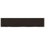 Piano Tavolo Marrone 200x40x(2-6) cm Rovere Massello Trattato