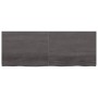 Piano Tavolo Marrone 160x60x(2-4) cm Rovere Massello Trattato