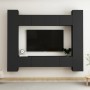 Set di Mobili Porta TV 8 pz Nero in Legno Multistrato