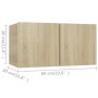 Mobili Porta TV 4 pz Rovere Sonoma 60x30x30cm Legno Multistrato