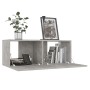 Mobili TV 4 pz Grigio Cemento 80x30x30 cm in Legno Multistrato